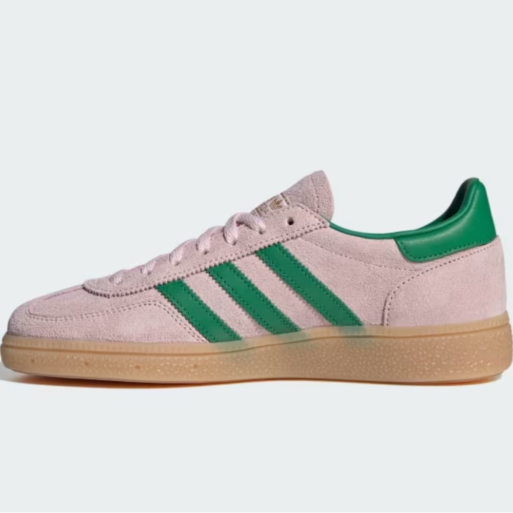 Adidas Handball Spezial Pink and Green Trainers - Picture 6 of 9